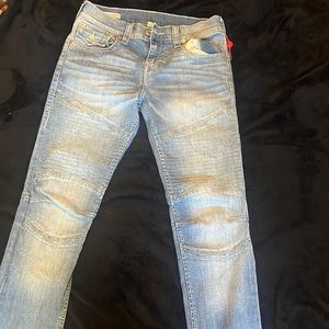 True religion skinny jeans light blue